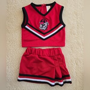 Georgia Bulldogs Toddler Cheerleading Set 2t